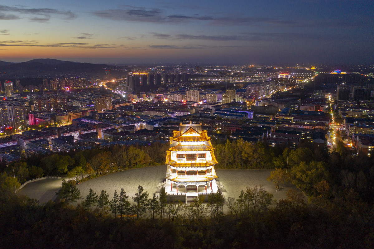 双鸭山市夜色